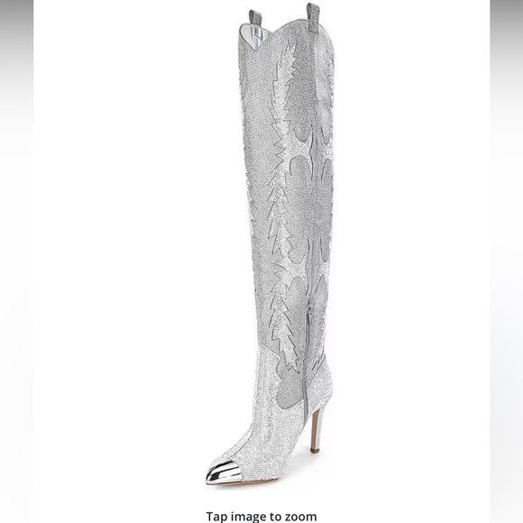 COPY - Rhinestone high heel cowboy boots